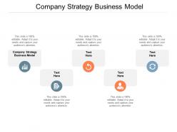 Company strategy business model ppt powerpoint presentation summary background image cpb