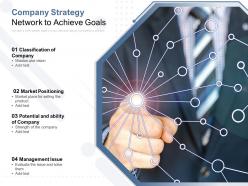 Company strategy network to achieve goals