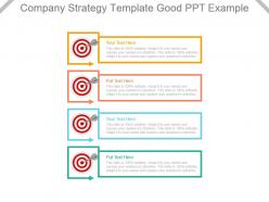 Company strategy template good ppt example