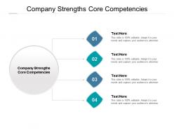 Company strengths core competencies ppt powerpoint presentation summary portrait cpb