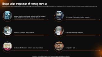 Company Summary Of The Vending Start Up Powerpoint Ppt Template Bundles BP MM Engaging Ideas