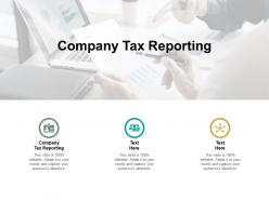 Company tax reporting ppt powerpoint presentation file introduction cpb