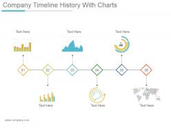 Company Timeline History With Charts Powerpoint Slide Introduction
