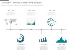 Company timeline powerpoint shapes