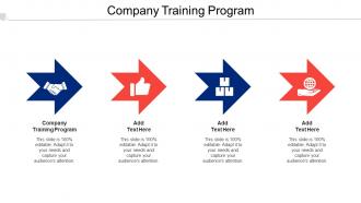 Company Training Program Ppt Powerpoint Presentation Slides Influencers Cpb