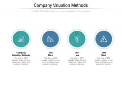 Company valuation methods ppt powerpoint presentation slides styles cpb