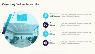 Company Values Innovation In Powerpoint And Google Slides Cpb