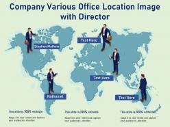 Company various office location image with director