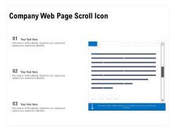 Company Web Page Scroll Icon