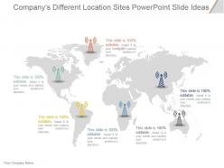 Companys different location sites powerpoint slide ideas