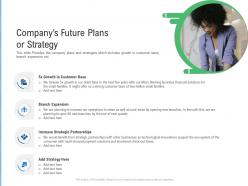Companys future plans or strategy raise funding from post ipo ppt slides