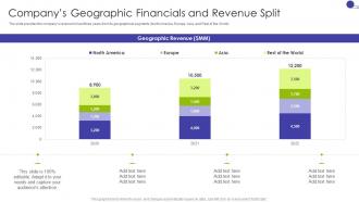 Companys Geographic Financials And Revenue Key Business Details Of A Technology Company