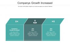 Companys growth increased ppt powerpoint presentation infographics structure cpb