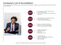 Companys list of accreditation selecting the best rcm software deal