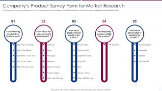 Companys Product Survey Form For Market Research