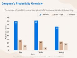 Companys Productivity Overview Years Ppt Powerpoint Presentation Model Examples