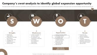 Companys Swot Analysis To Developing A Transnational Strategy To Increase Global Reach