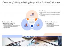 Companys unique selling proposition for the customer smezzanine capital funding pitch deck ppt templates