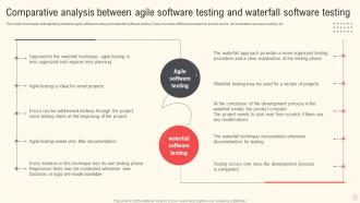Comparative Analysis Between Agile Software Testing And Waterfall Software Testing