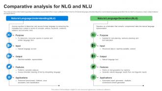 Comparative Analysis For NLG And Explore Natural Language Processing NLP AI SS V
