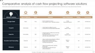 Comparative Analysis Of Cash Flow Projecting Software Solutions