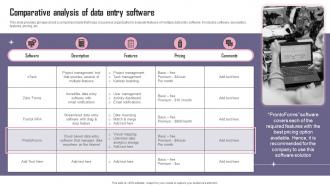 Comparative Analysis Of Data Entry Software Reshaping Business To Meet