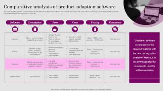 Comparative Analysis Of Product Adoption Software Consumer ADOPTION Process Introduction