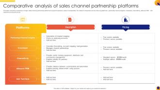 Comparative Analysis Of Sales Channel Partnership Platforms