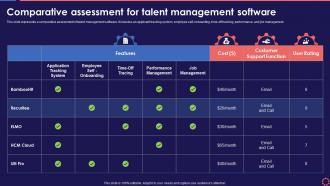 Comparative Assessment For Talent Workforce Management System To Enhance