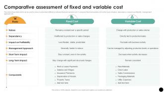 Comparative Assessment Of Fixed And Variable Cost Budgeting Process For Financial Wellness Fin SS