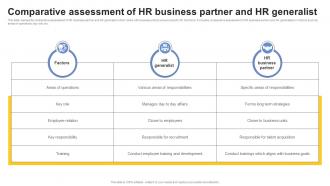 Comparative Assessment Of HR Business Partner And HR Generalist