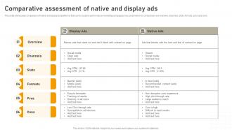 Comparative Assessment Of Native And Display Ads Online Advertisement Campaign MKT SS V
