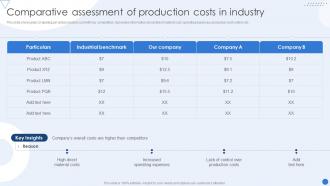Comparative Assessment Of Production Costs In Industry Modernizing Production Through Robotic Process Automation