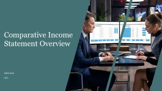 Comparative Income Statement Overview PPT Template AT