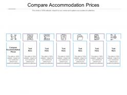 Compare accommodation prices ppt powerpoint presentation show slide download cpb