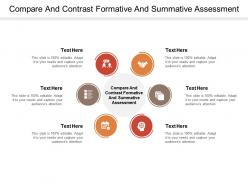 Compare and contrast formative and summative assessment ppt powerpoint presentation portfolio cpb