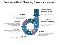 Compare artificial marketing providers interested in artificial intelligence marketing cpb
