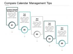 Compare calendar management tips ppt powerpoint presentation model demonstration cpb