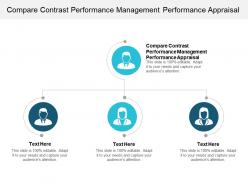 Compare contrast performance management performance appraisal ppt presentation slides cpb