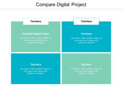 Compare digital project ppt powerpoint presentation icon background cpb