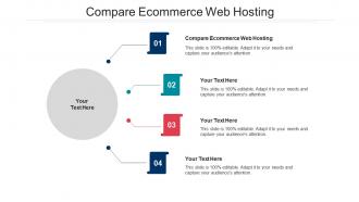 Compare ecommerce web hosting ppt powerpoint presentation ideas file formats cpb