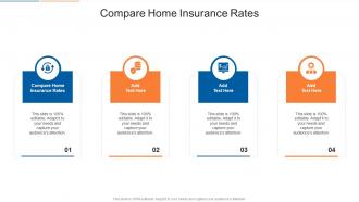 Compare Home Insurance Rates In Powerpoint And Google Slides Cpb