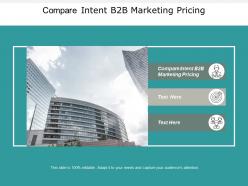 Compare intent b2b marketing pricing ppt powerpoint presentation file grid cpb