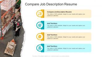 Compare Job Description Resume In Powerpoint And Google Slides Cpb