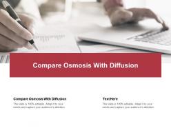 Osmosis diffusion PowerPoint Presentation and Slides | SlideTeam
