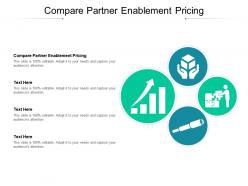 Compare partner enablement pricing ppt powerpoint presentation infographics slides cpb