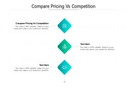 Compare pricing vs competition ppt powerpoint presentation infographic template cpb