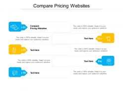 Compare pricing websites ppt powerpoint presentation gallery slides cpb