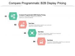 Compare programmatic b2b display pricing ppt powerpoint presentation ideas example introduction cpb