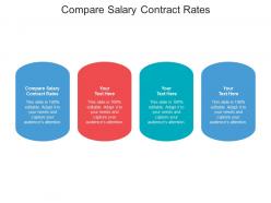 Compare salary contract rates ppt powerpoint presentation show microsoft cpb